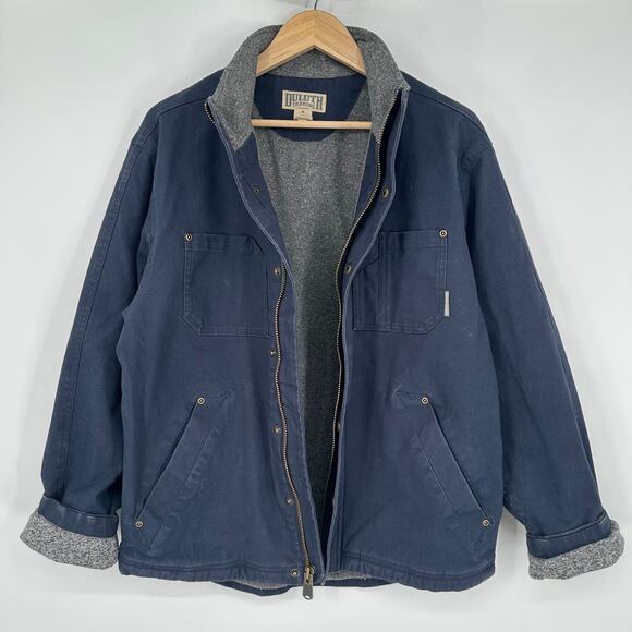 Duluth Trading Co. Burly DuluthFlex Fire Hose Chore Jacket Canvas Utility Coat - Picture 3 of 11